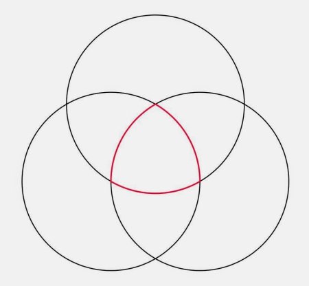 Узоры в круге циркулем