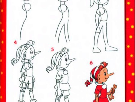 Поэтапное рисование мультяшных персонажей