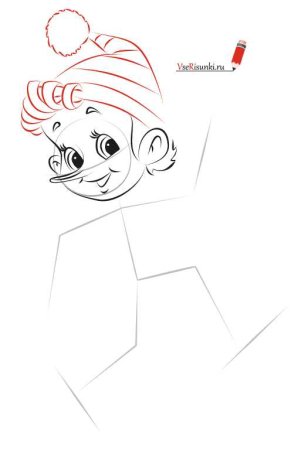 Поэтапный рисунок Золушки