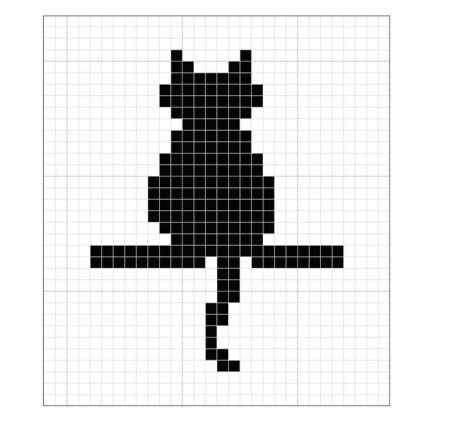 Рисунки по клеткам черные маленькие