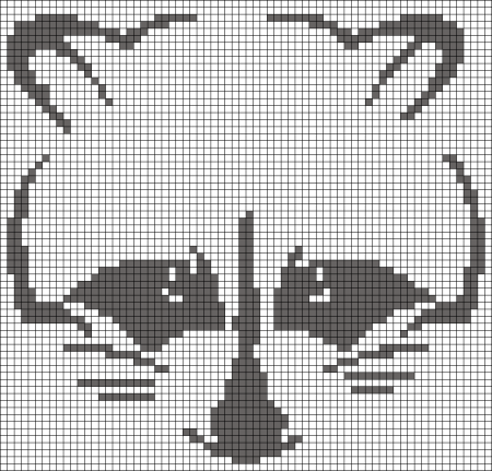 Рисунки по клеточкам черно белые