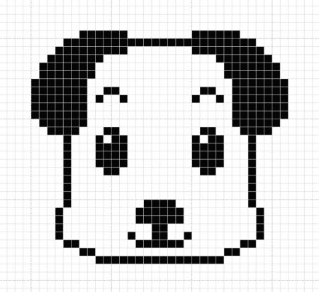 Рисунки в клетку черно белые