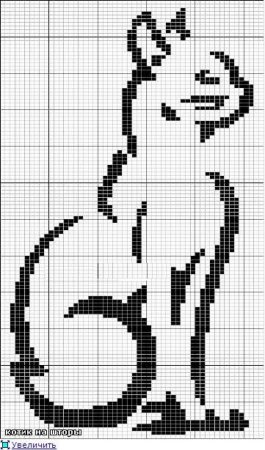 Рисунки по клеткам чёрно белые