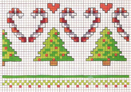 Вышивка крестом новый год