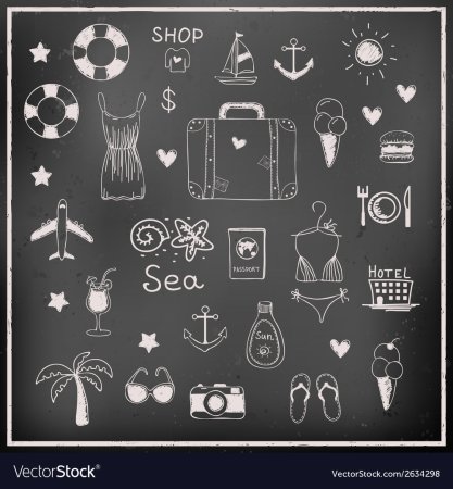 Рисунок мелом на доске для детей