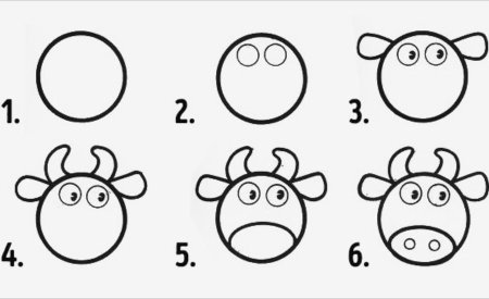 Поэтапное рисование для детей 4-5 лет