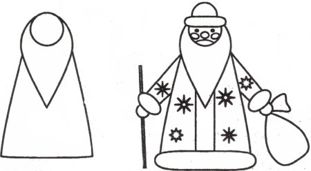 Пошаговое рисование Снегурочки для детей