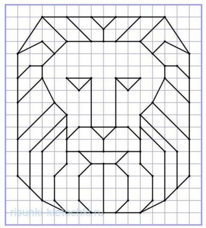 Объёмные рисунки по клеточкам