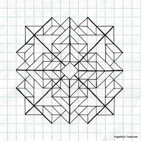 Сложные геометрические фигуры по клеткам