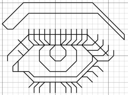 Рисунки по клеточкам ручкой