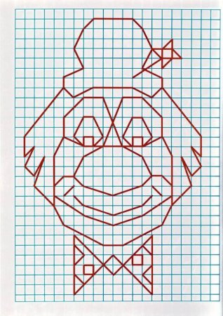 Объемные рисунки по клеткам