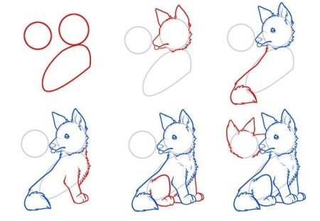 Рисунок лисы пошагово для детей