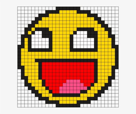 Смайлик из бисера схема