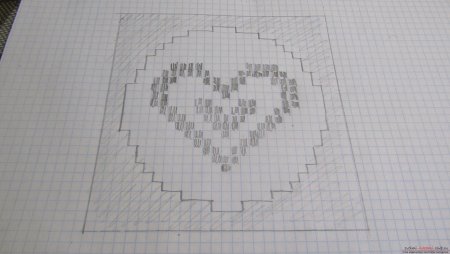 Рисунки по клеточкам карандашом