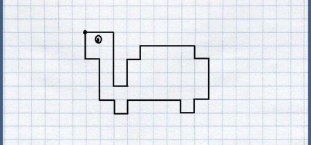 Кошечка по клеткам
