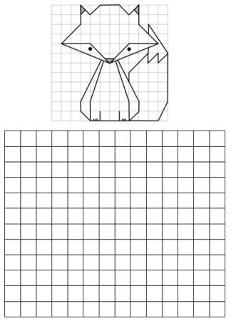 Рисунок по клеточкам для детей