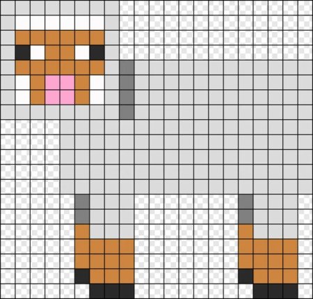 Рисунки по клеткам из МАЙНКРАФТА