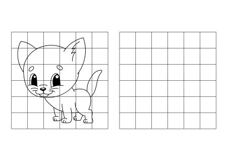 Рисунки по клеточкам для детей легкие