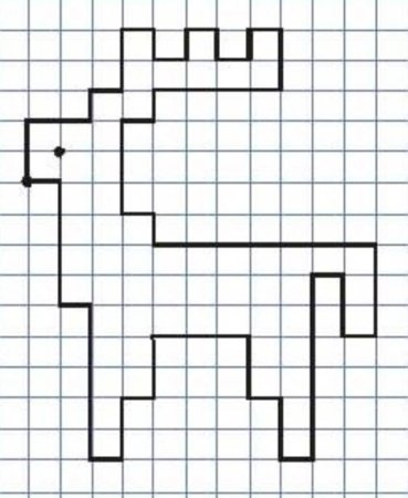 Рисование по клеточкам в тетради для детей