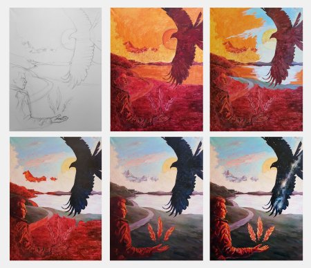 Картина маслом пошагово