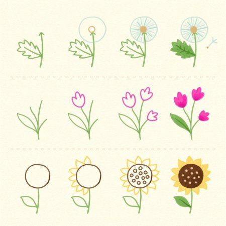 Поэтапное рисование нарцисса