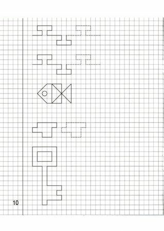 Рисунки по клеточкам в тетради маленькие карандашом