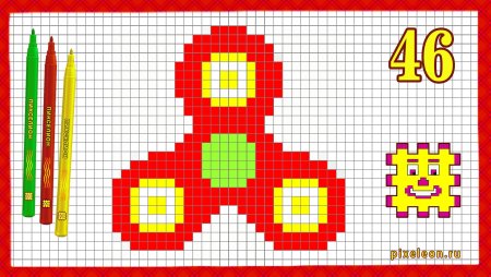 Игрушки по клеточкам