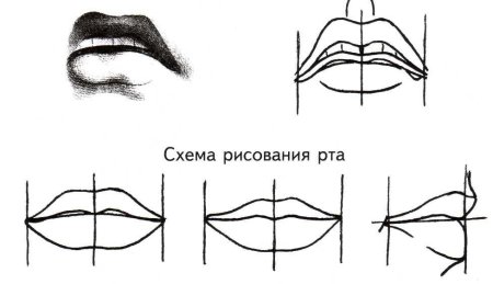 Губы поэтапно