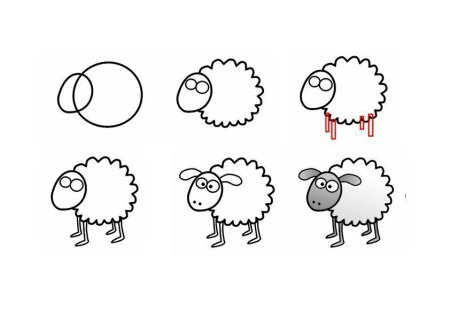 Нарисовать барана