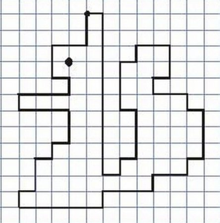 Рисование по клеточкам в тетради для детей