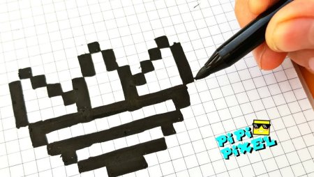 Рисование по клеточкам Арбуз