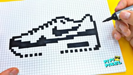 Рисование по клеточкам в тетради пикселька