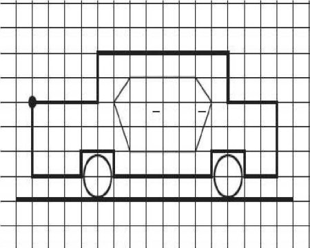 Рисование по клеткам для детей 7 лет