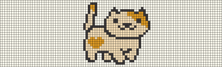 Кот по клеточкам маленький