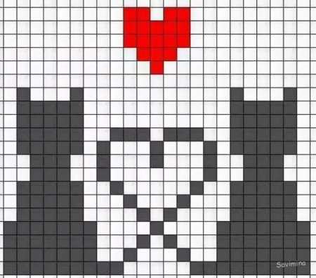 Рисунки в клетку легкие легкие легкие