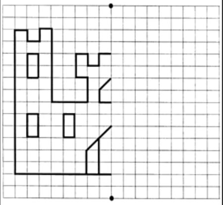 Продолжить рисунок по клеточкам