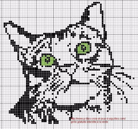 Котики по клеточкам маленькие