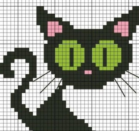 Схемы котов для вязания спицами
