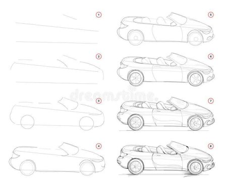 Рисовать машины карандашом