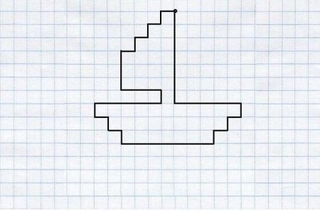 Рисунки в клетку в тетради легкие