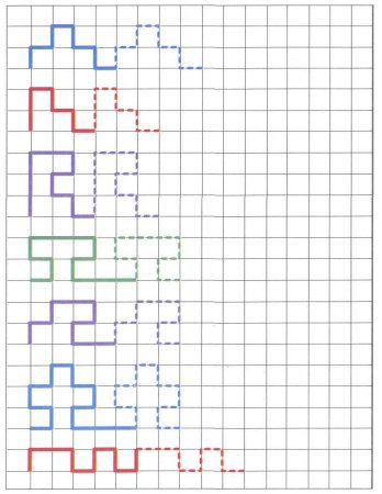Одолж узор по клеточкам