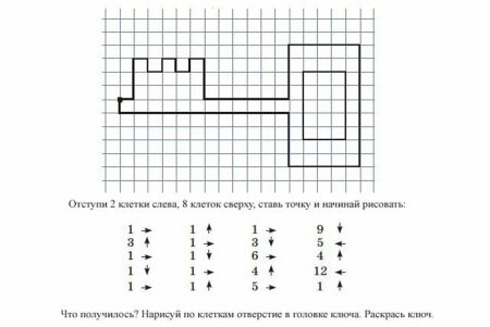 Графический диктант для дошкольников 6 лет