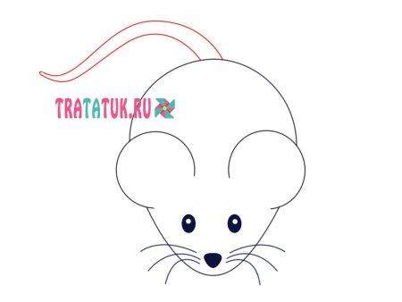 Рисуем мышку поэтапно для детей