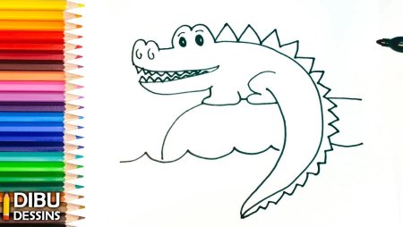 Как нарисовать крокодила поэтапно