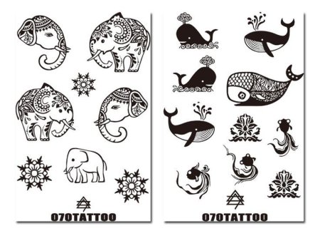 Мехенди животные простые