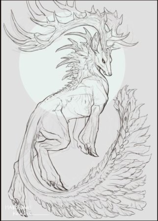 Лисица с девятью хвостами тату