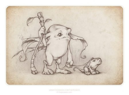 Девятихвостый Лис курама скетч