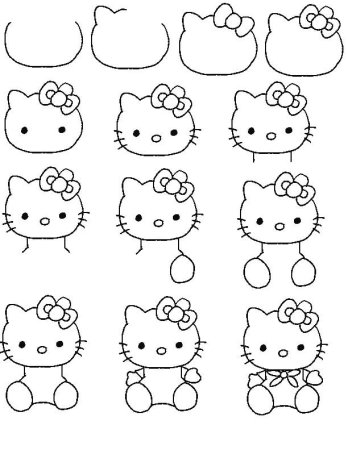 Пошаговые схемы рисования для детей