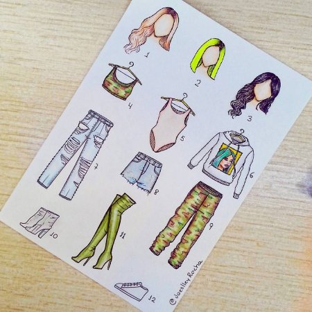 Рисунки для срисовки в скетчбук