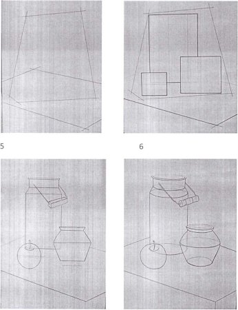 Этапы рисования геометрических фигур
